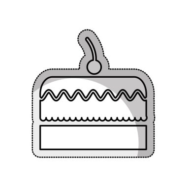 lezzetli tatlı pasta simgesi