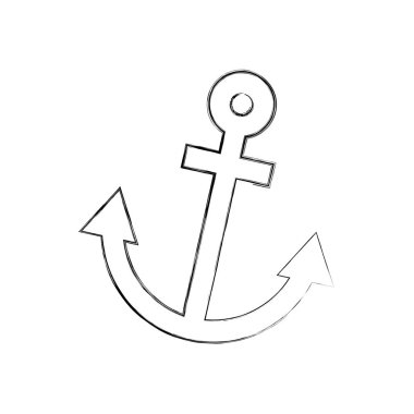 çapa Denizcilik izole simgesi