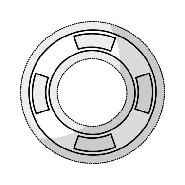 hayat koruma float izole simgesi