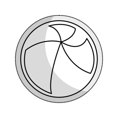 plaj balon izole simgesi