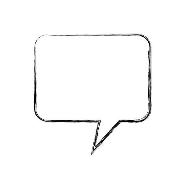 Bulle de parole icône isolée — Image vectorielle