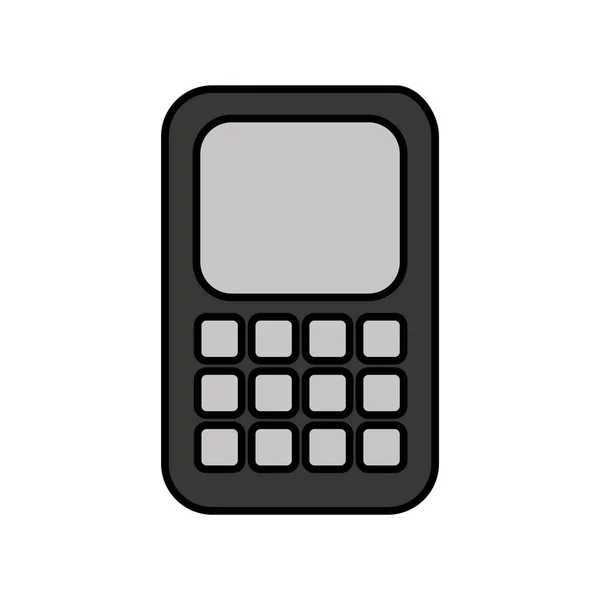 Ikona na białym tle telefon komórkowy — Wektor stockowy