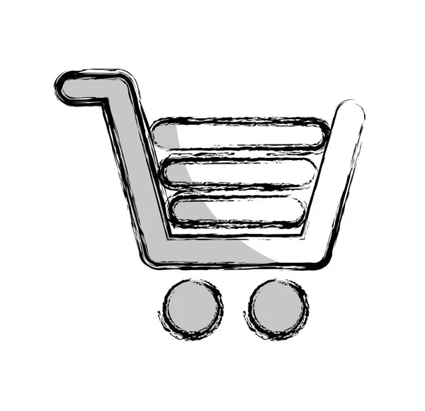 Carrito de compras icono comercial — Vector de stock