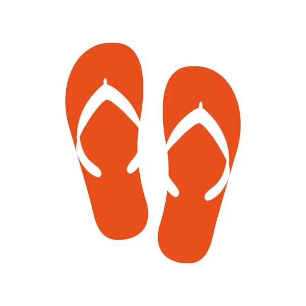 Chanclas icono aislado — Vector de stock