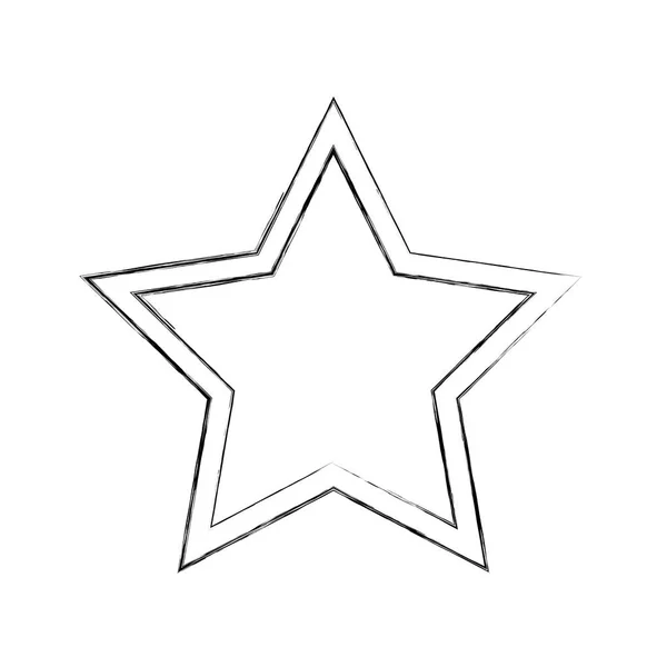 Starfish beach isolated icon — Stock Vector
