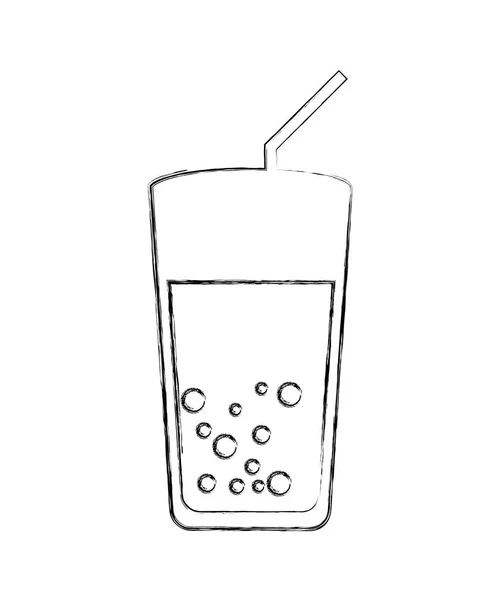 Tropische cocktail geïsoleerde pictogram — Stockvector