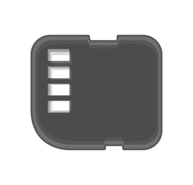 mikro sd kart izole simgesi