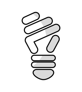 Ampul Işık ekoloji izole simgesi