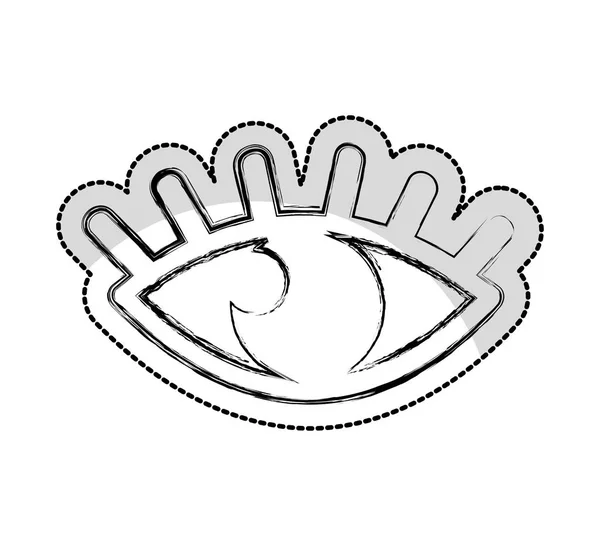 Ícone de símbolo de olho isolado — Vetor de Stock