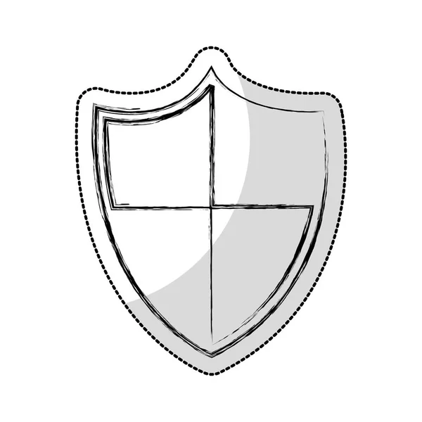 Shield security isolated icon — Stock Vector