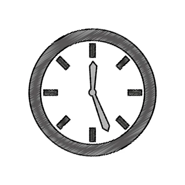 Reloj de tiempo icono aislado — Vector de stock