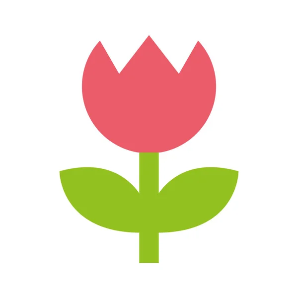 Ros blomma symbol redigera ikon — Stock vektor
