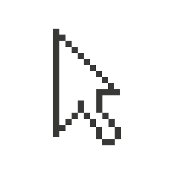 Вказівник стрілки ізольовано піктограму — стоковий вектор