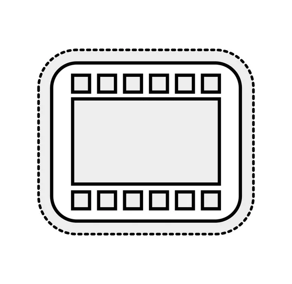 Pásky fotografické roll izolované ikonu — Stockový vektor