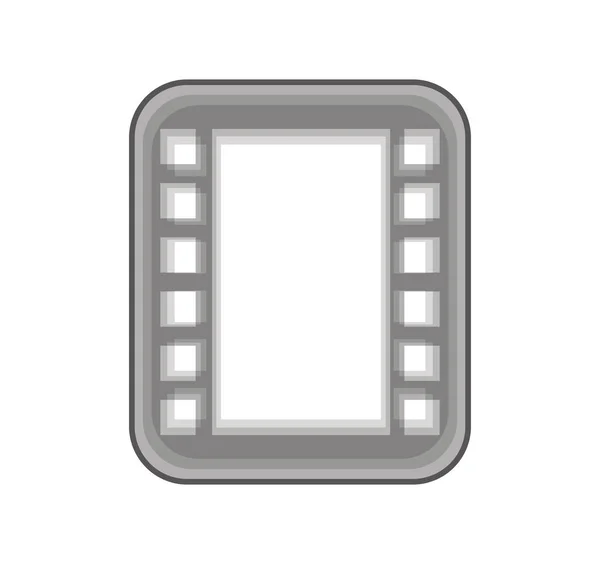 Nastro rotolo fotografico icona isolata — Vettoriale Stock
