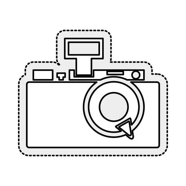 Camera photographic isolated icon — Stock Vector