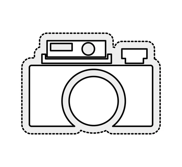 Φωτογραφικό απομονωμένες εικονίδιο κάμερας — Διανυσματικό Αρχείο