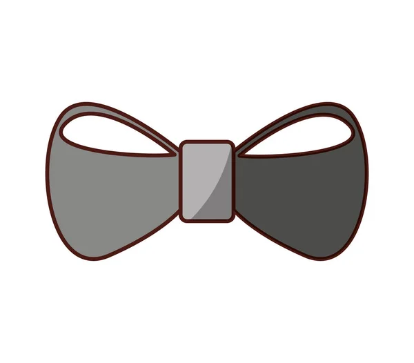 Noeud papillon hipster icône de style — Image vectorielle