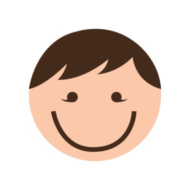 sevimli çocuk karakter simgesi