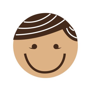 sevimli çocuk karakter simgesi