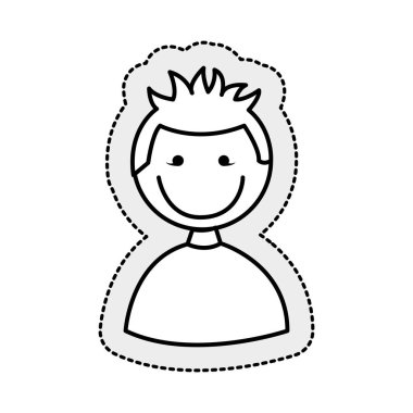 sevimli çocuk karakter simgesi