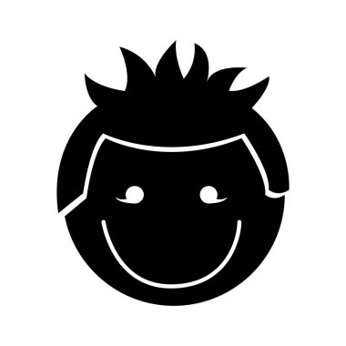 sevimli çocuk karakter simgesi