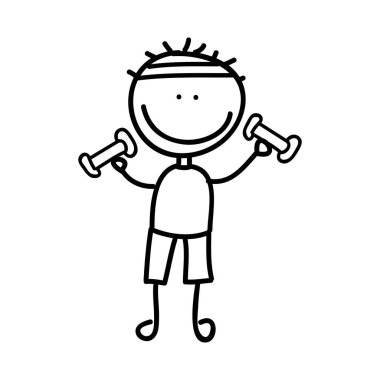 sevimli çocuk karakter simgesi