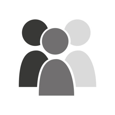 Takım çalışması iş adamları siluet simge