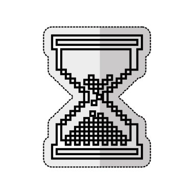 kum saati izlemek izole simgesi