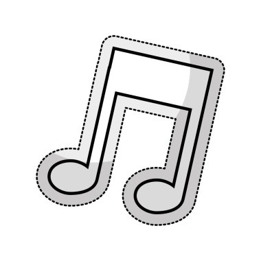 müzik Not izole simgesi