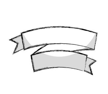 Şerit çerçevesi izole simgesi