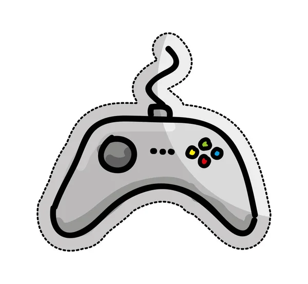 Control de videojuegos icono aislado — Vector de stock