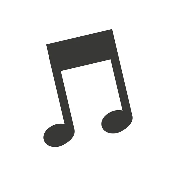 Music note isolated icon — стоковый вектор