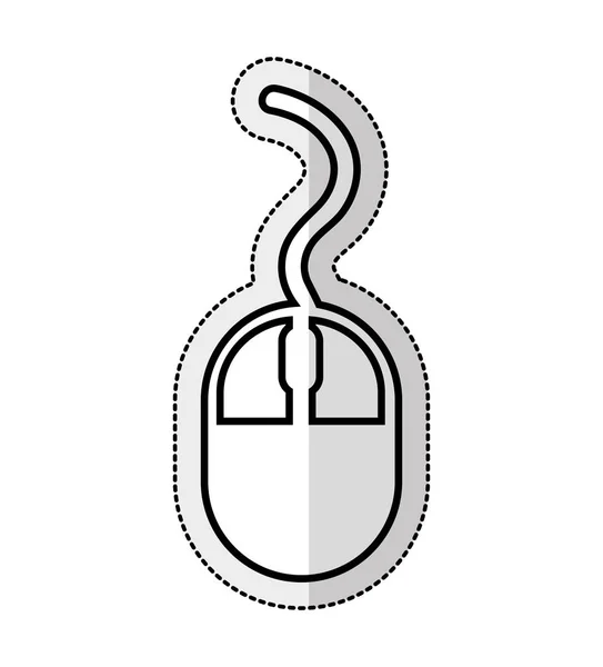 Ratón de ordenador icono aislado — Archivo Imágenes Vectoriales