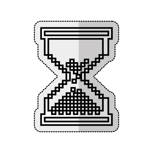 Zandloper horloge geïsoleerde pictogram — Stockvector