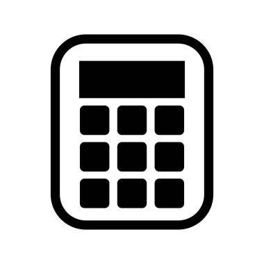 hesap makinesi matematik izole simgesi