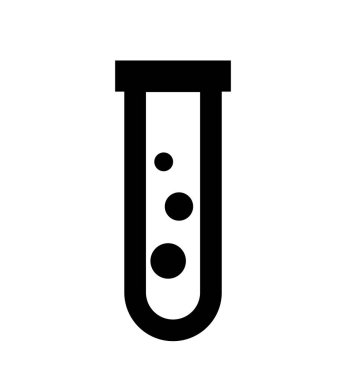 tüp testi izole simgesi