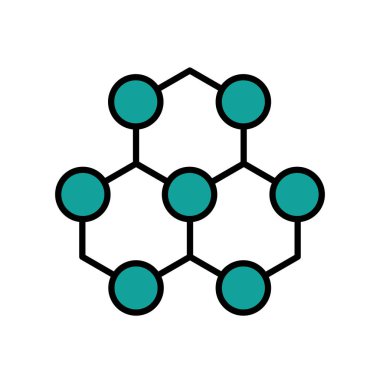 molekül yapısı izole simgesi