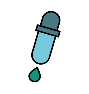 damlacık laboratuvar izole simgesi