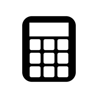 hesap makinesi matematik izole simgesi