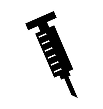 şırınga tıbbi izole simgesi