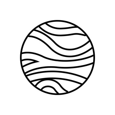 Venüs gezegeni izole simgesi