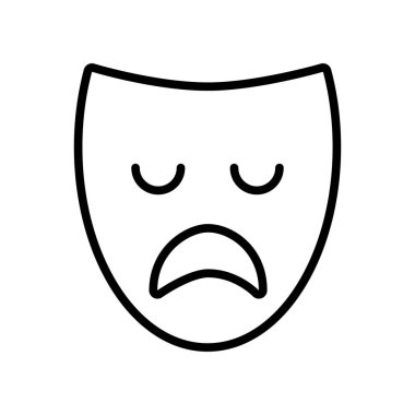 Tiyatro maskesi klasik simgesi