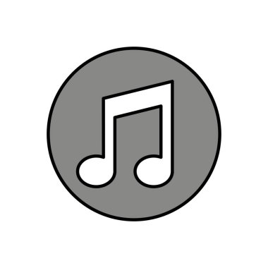 müzik Not izole simgesi