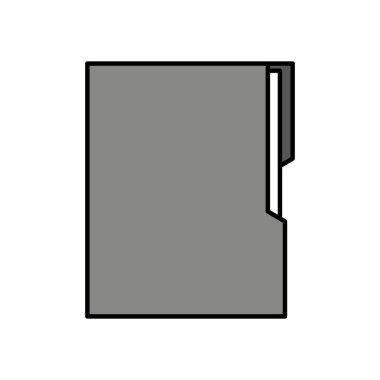 Belgeler klasörünü izole simgesi