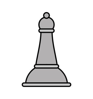 Satranç parçası izole simgesi