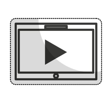 video oynatıcı izole simgesi