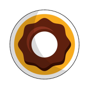 tatlı çörek izole simgesi