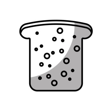 ekmek dilim izole simgesi