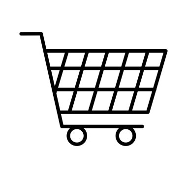 alışveriş sepeti izole simgesi